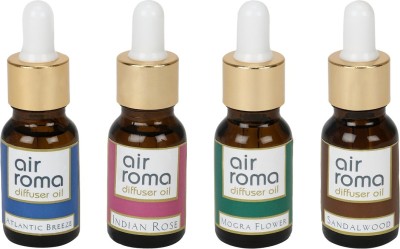 

Airroma Atlantic Breeze, Indian Rose, Mogra Flower, Sandalwood Aroma Oil(90 ml)