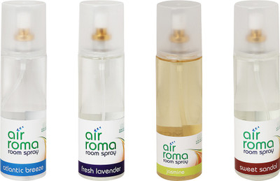 

Airroma Atlantic Breeze, Fresh Lavender, Jasmine, Sweet Sandal Aroma Oil, Diffuser Set(800 ml)