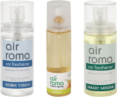 

Airroma Denim Touch, Jasmine, Magic Mogra Car Freshener(320 ml)
