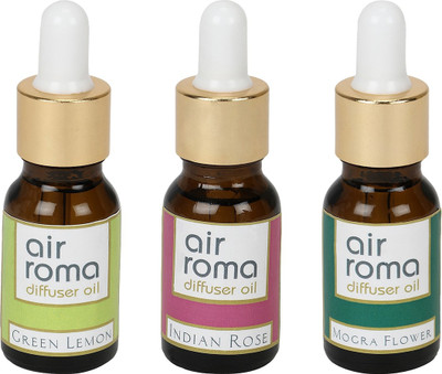 

Airroma Green Lemon, Indian Rose, Mogra Flower Aroma Oil(90 ml)