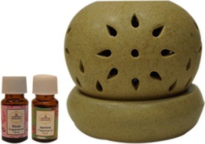 Asian Aura Rose, Jasmine Aroma Oil, Diffuser Set(15 ml)