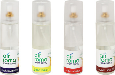 

Airroma Fresh Lavender, Green Lemon, Original Rose, Sweet Sandal Spray(800 ml)