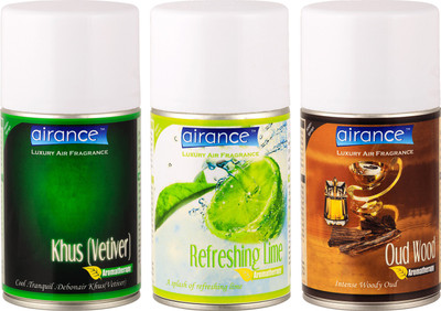 

Airance Khus (Vetiver), Refreshing Lime, Oud Wood Spray(250 ml)