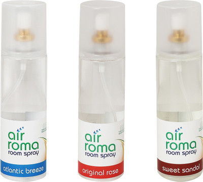 

Airroma Atlantic Breeze, Original Rose, Sweet Sandal Car Freshener(600 ml)