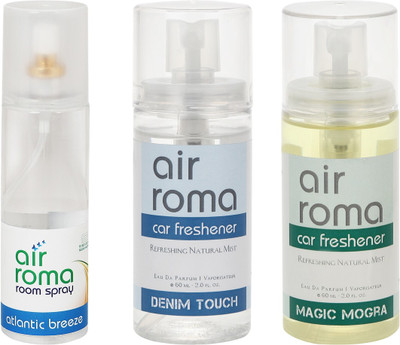 

Airroma Atlantic Breeze, Denim Touch, Magic Mogra Car Freshener(320 ml)