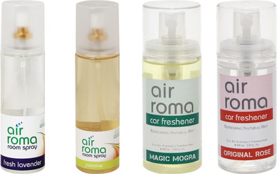 

Airroma Fresh Lavender, Jasmine, Magic Mogra, Original Rose Spray(520 ml)