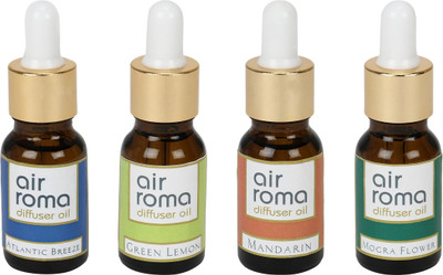 

Airroma Atlantic Breeze, Green Lemon, Mandarin, Mogra Flower Aroma Oil, Spray(90 ml)