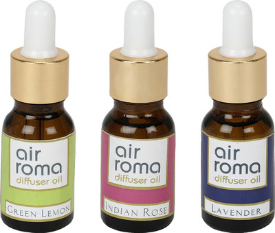 

Airroma Green Lemon, Indian Rose, Lavender Aroma Oil(45 ml)