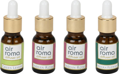 

Airroma Green Lemon, Indian Rose, Mogra Flower Aroma Oil, Spray(90 ml)
