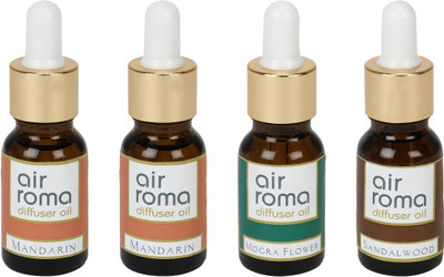 Airroma Mandarin, Mogra Flower, Sandalwood Aroma Oil, Spray(90 ml)