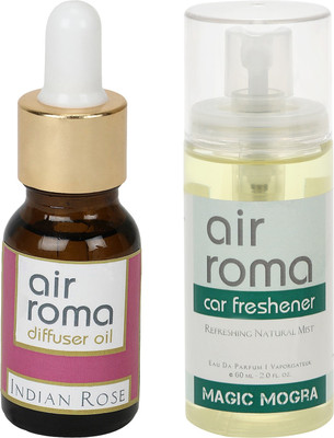 

Airroma Indian Rose, Magic Mogra Aroma Oil, Spray(90 ml)