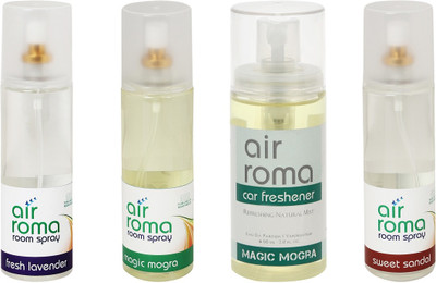 

Airroma Fresh Lavender, Magic Mogra, Sweet Sandal Spray(660 ml)