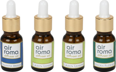 

Airroma Atlantic Breeze, Green Lemon, Mogra Flower Car Freshener(90 ml)
