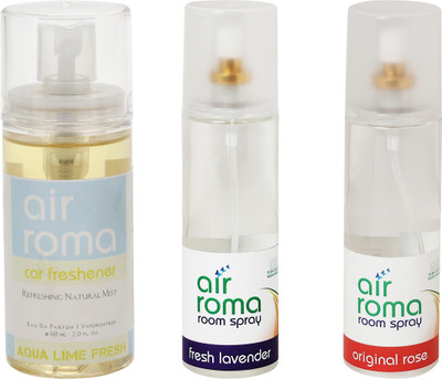 

Airroma Aqua Lime Fresh, Fresh Lavender, Original Rose Spray(460 ml)