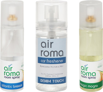 

Airroma Atlantic Breeze, Denim Touch, Magic Mogra Spray(460 ml)