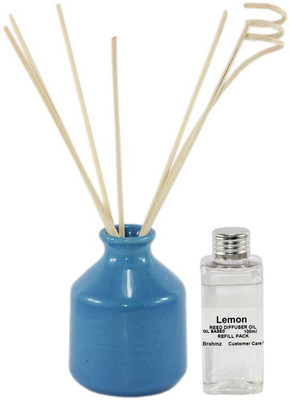 

Brahmz Lemon Aroma Oil, Diffuser Set(100 ml)