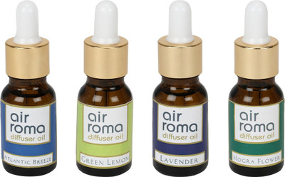 

Airroma Atlantic Breeze, Green Lemon, Lavender, Mogra Flower Aroma Oil, Spray(90 ml)