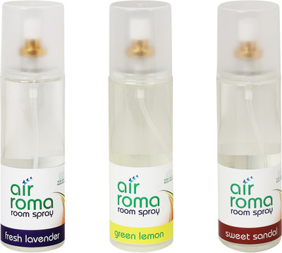 

Airroma Fresh Lavender, Green Lemon, Sweet Sandal Spray(600 ml)