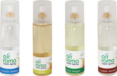 

Airroma Atlantic Breeze, Jasmine, Magic Mogra, Sweet Sandal Spray(800 ml)