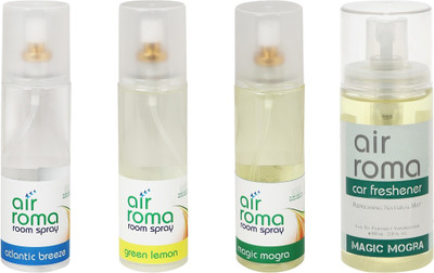 

Airroma Atlantic Breeze, Green Lemon, Magic Mogra Spray(660 ml)