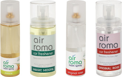 Airroma Jasmine, Magic Mogra, Original Rose Spray(520 ml)