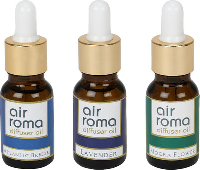 

Airroma Atlantic Breeze, Lavender, Mogra Flower Aroma Oil(90 ml)