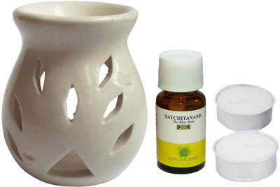 Satchitanand Lemongrasss Diffuser Set Leafy Handi(4 x 2.5 ml)