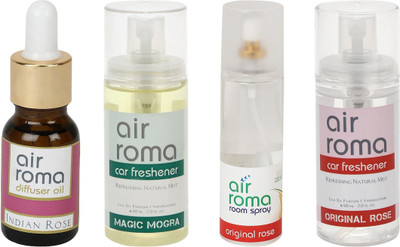 

Airroma Indian Rose, Magic Mogra, Original Rose Aroma Oil, Spray(350 ml)