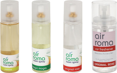 

Airroma Jasmine, Magic Mogra, Original Rose Spray(660 ml)