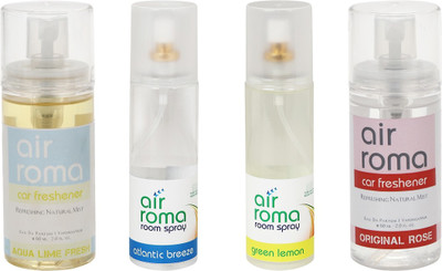 

Airroma Aqua Lime Fresh, Atlantic Breeze, Green Lemon, Original Rose Spray(520 ml)