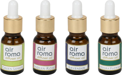 

Airroma Green Lemon, Indian Rose, Lavender, Mogra Flower Car Freshener(90 ml)
