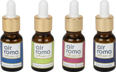 

Airroma Atlantic Breeze, Green Lemon, Indian Rose, Lavender Aroma Oil(90 ml)