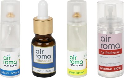 

Airroma Atlantic Breeze, Green Lemon, Original Rose Aroma Oil, Spray(490 ml)