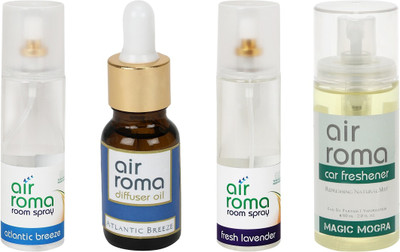 

Airroma Atlantic Breeze, Fresh Lavender, Magic Mogra Aroma Oil, Spray(490 ml)
