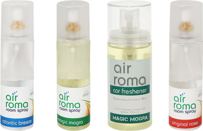 

Airroma Atlantic Breeze, Magic Mogra, Original Rose Car Freshener(660 ml)