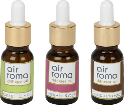 

Airroma Green Lemon, Indian Rose, Sandalwood Aroma Oil(45 ml)