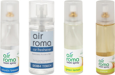 

Airroma Atlantic Breeze, Denim Touch, Green Lemon, Jasmine Spray(660 ml)