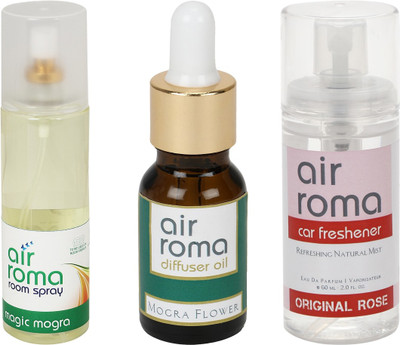 

Airroma Magic Mogra, Mogra Flower, Original Rose Aroma Oil, Spray(275 ml)
