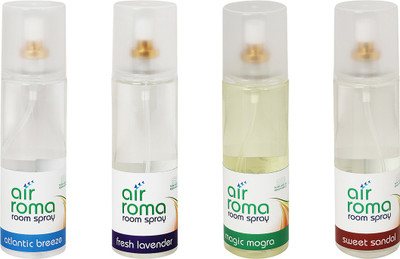 

Airroma Atlantic Breeze, Fresh Lavender, Magic Mogra, Sweet Sandal Spray(800 ml)
