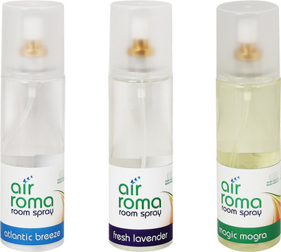 

Airroma Atlantic Breeze, Fresh Lavender, Magic Mogra Aroma Oil, Diffuser Set(600 ml)
