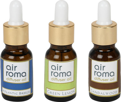 

Airroma Atlantic Breeze, Green Lemon, Sandalwood Aroma Oil(90 ml)
