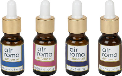 

Airroma Atlantic Breeze, Indian Rose, Lavender, Sandalwood Aroma Oil(90 ml)