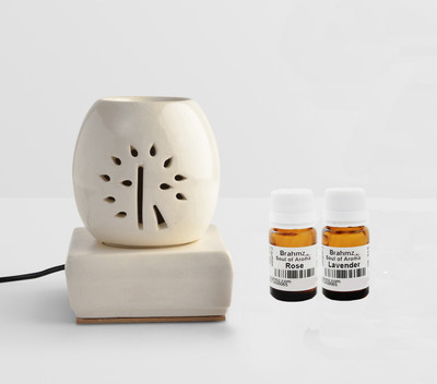 

Brahmz Rose / Lavender Aroma Oil, Diffuser Set(20 g)