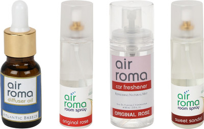 

Airroma Atlantic Breeze, Original Rose, Sweet Sandal Aroma Oil, Spray(490 ml)