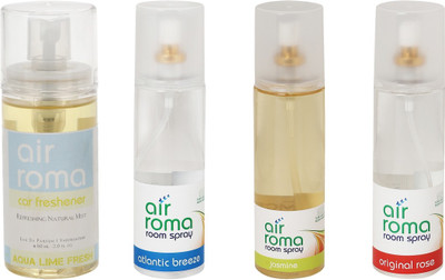 

Airroma Aqua Lime Fresh, Atlantic Breeze, Jasmine, Original Rose Spray(660 ml)