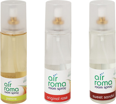 

Airroma Jasmine, Original Rose, Sweet Sandal Spray(600 ml)