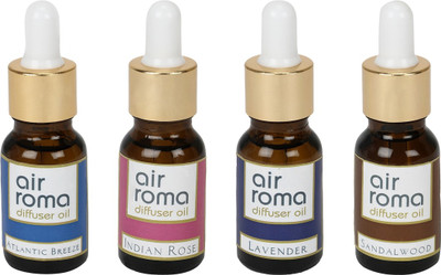 

Airroma Atlantic Breeze, Indian Rose, Lavender, Sandalwood Aroma Oil(90 ml)
