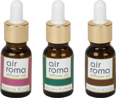 

Airroma Indian Rose, Mogra Flower, Sandalwood Car Freshener(45 ml)