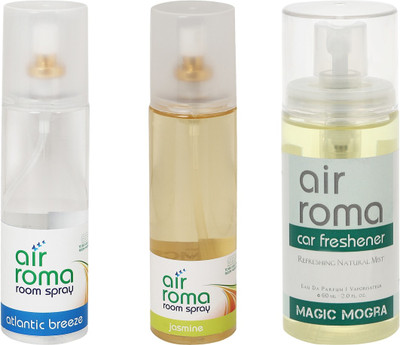 

Airroma Atlantic Breeze, Jasmine, Magic Mogra Spray(460 ml)