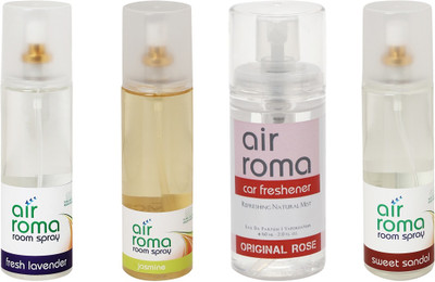 

Airroma Fresh Lavender, Jasmine, Original Rose, Sweet Sandal Spray(660 ml)